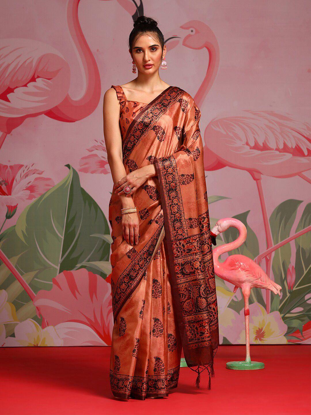 saree mall ethnic motif printed bagh sarees