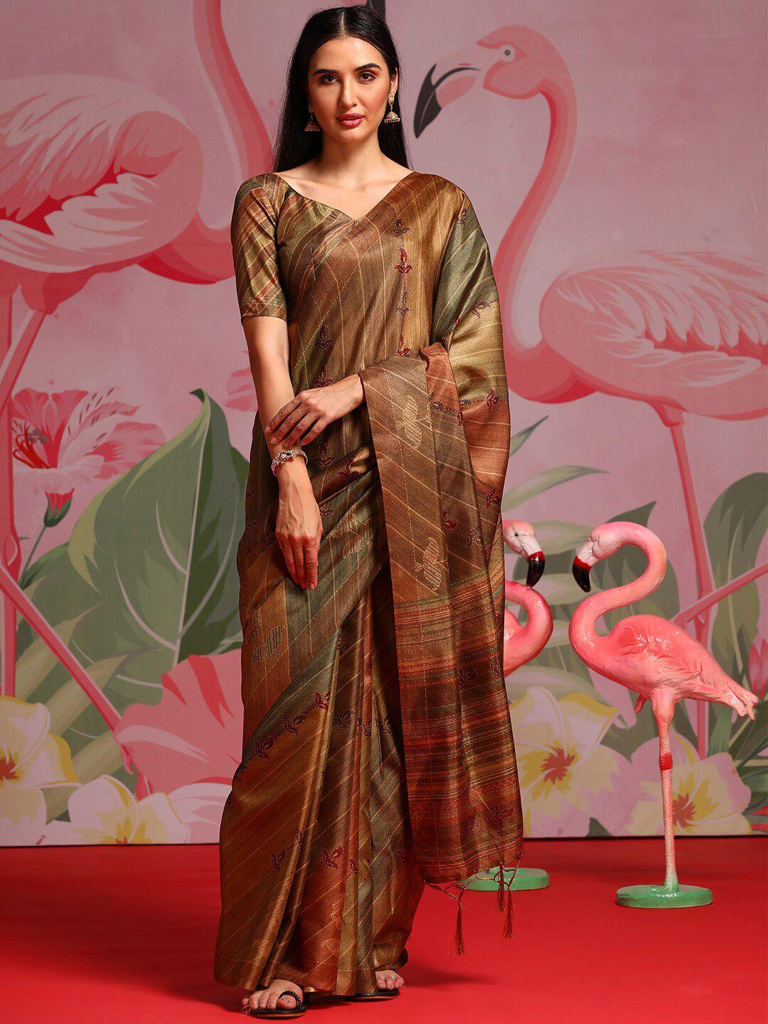 saree mall ethnic motif printed block print sarees