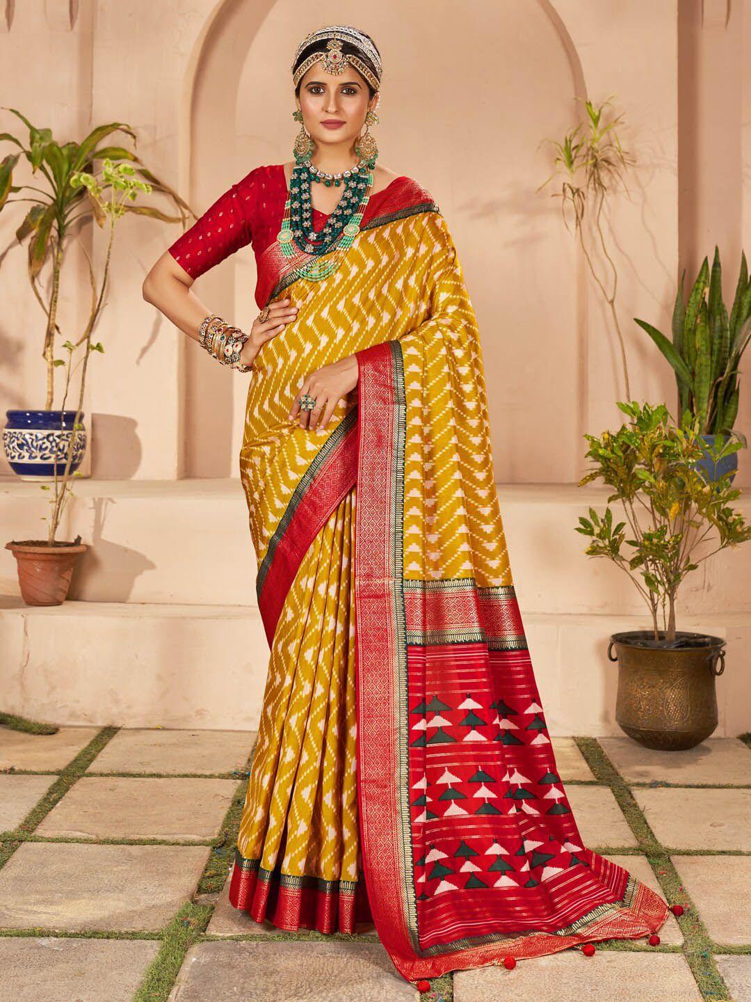 saree mall ethnic motif printed zari banarasi sarees