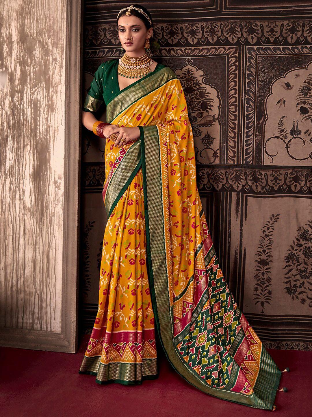 saree mall ethnic motifs printed patola sarees