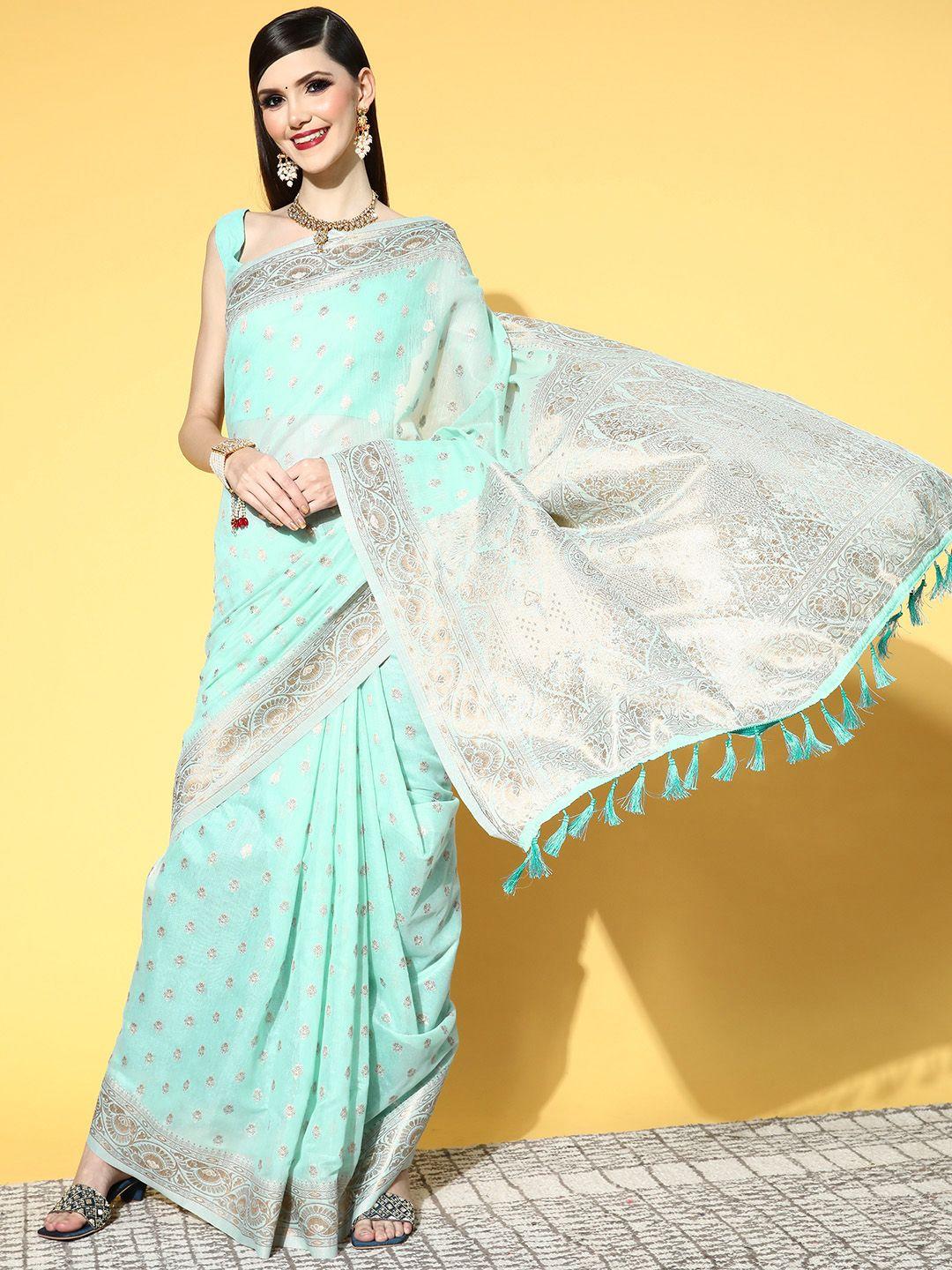 saree mall ethnic motifs saree with woven design border