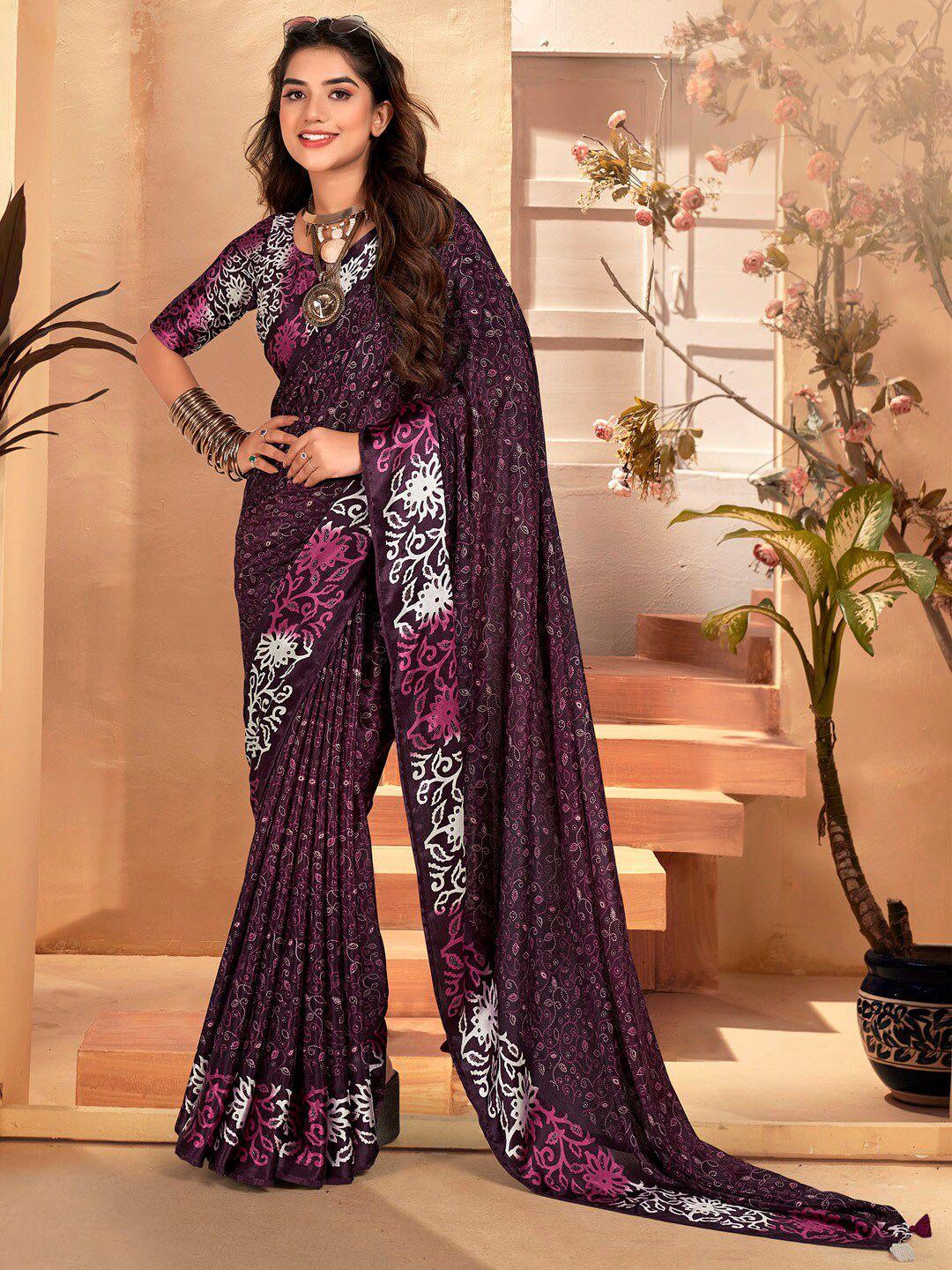 saree mall ethnic motifs silk blend bagh sarees