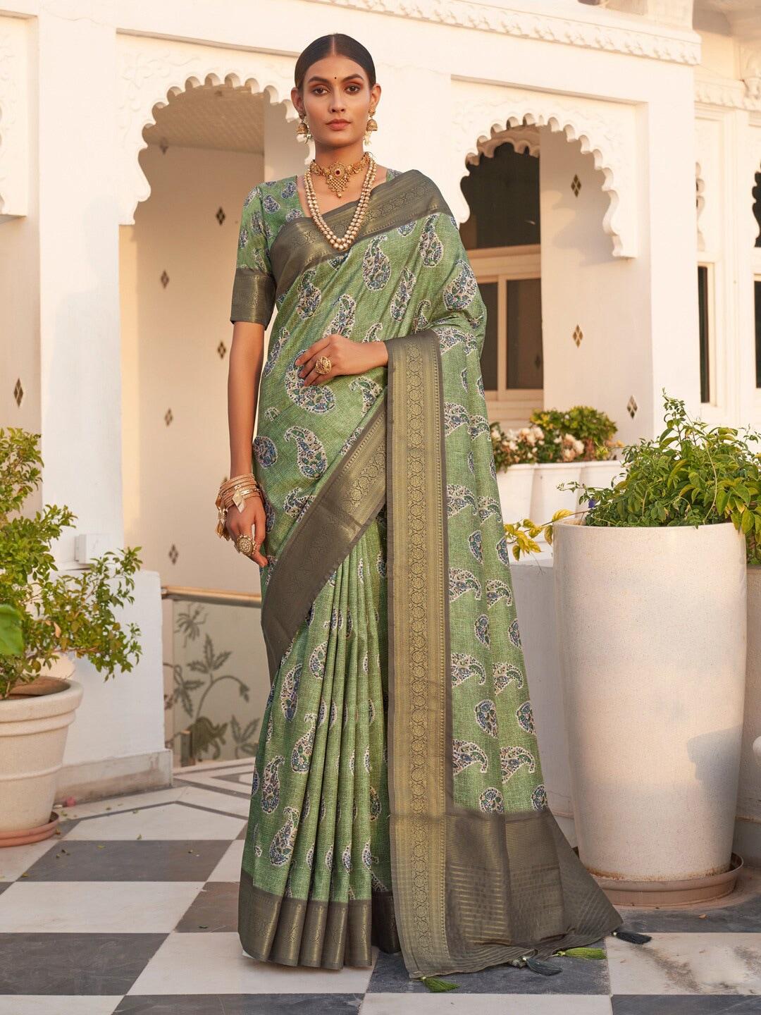 saree mall ethnic motifs zari pure cotton sungudi sarees
