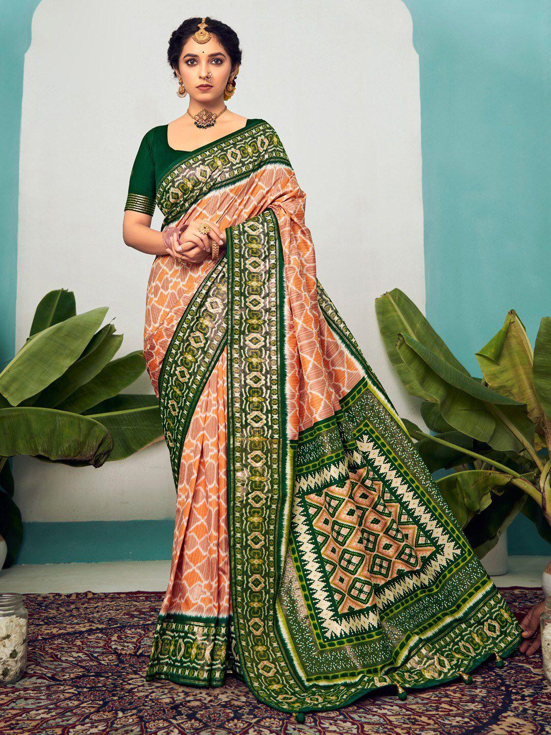 saree mall ethnic motifs zari silk blend banarasi sarees