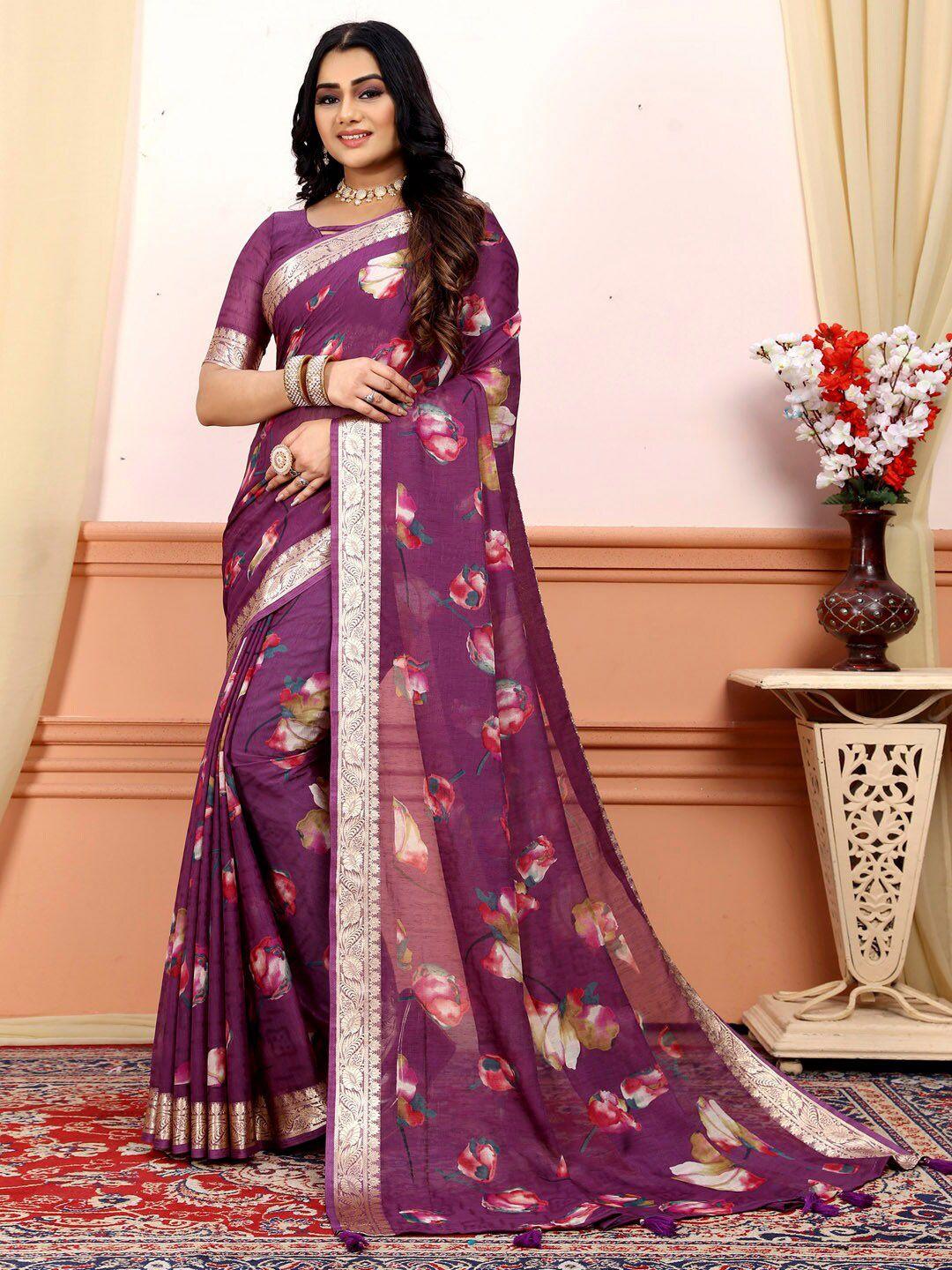 saree mall purple bagh pure georgette designer sungudi sarees