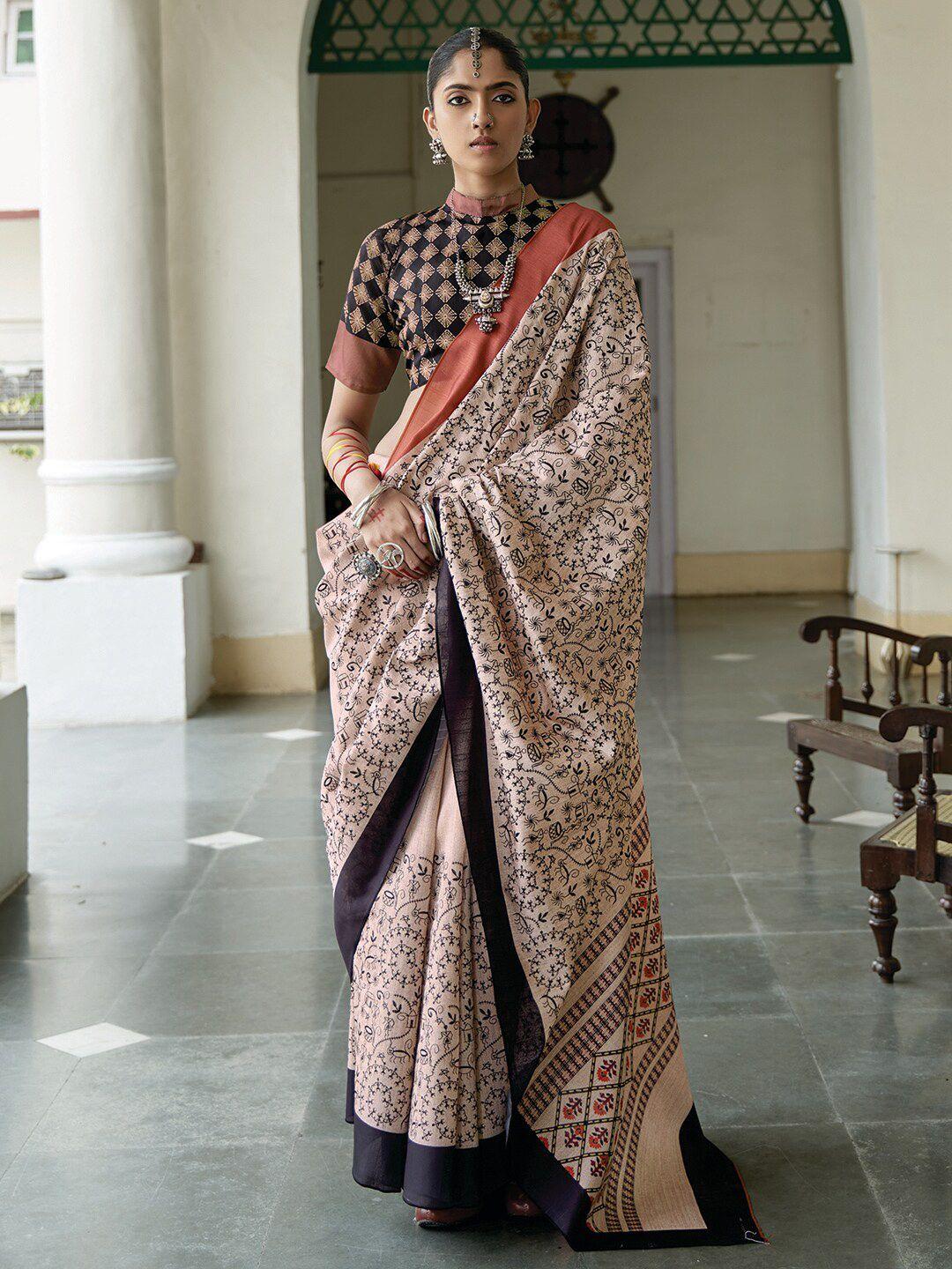 saree mall warli printed bagh sarees