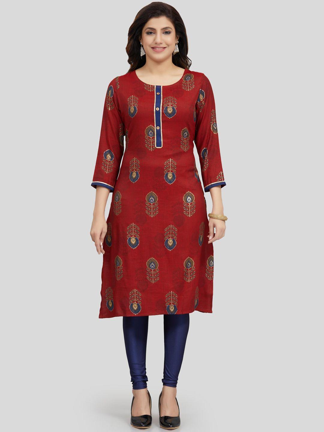 saree swarg ethnic motifs printed kurta