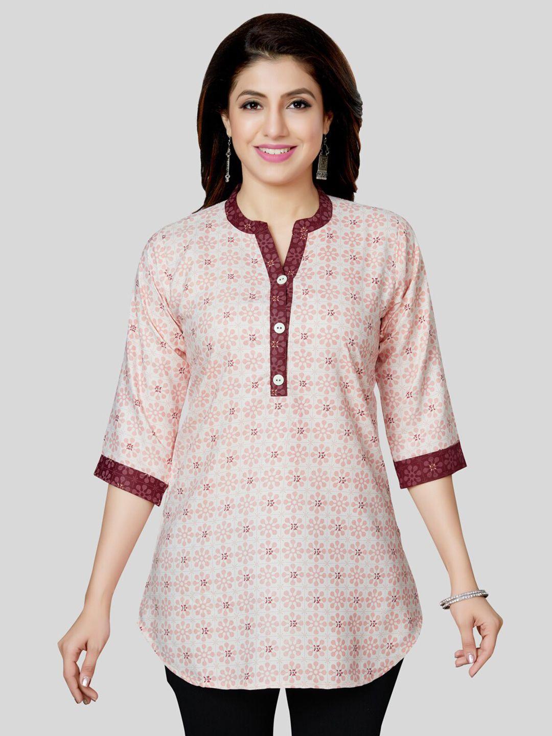 saree swarg floral printed kurti