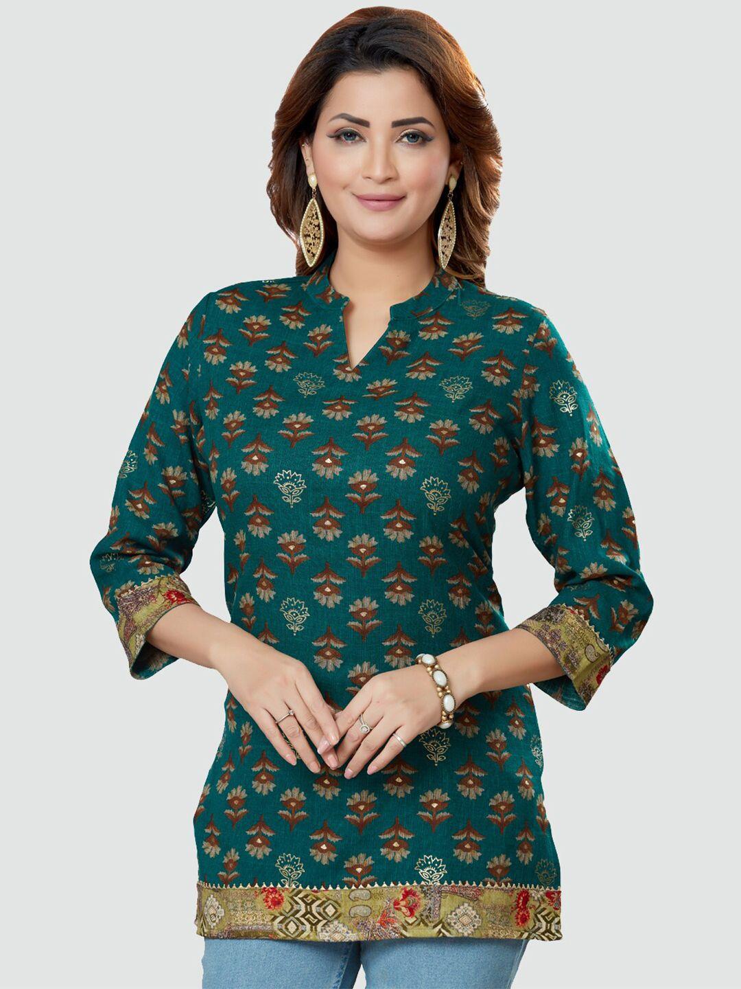 saree swarg floral printed kurti