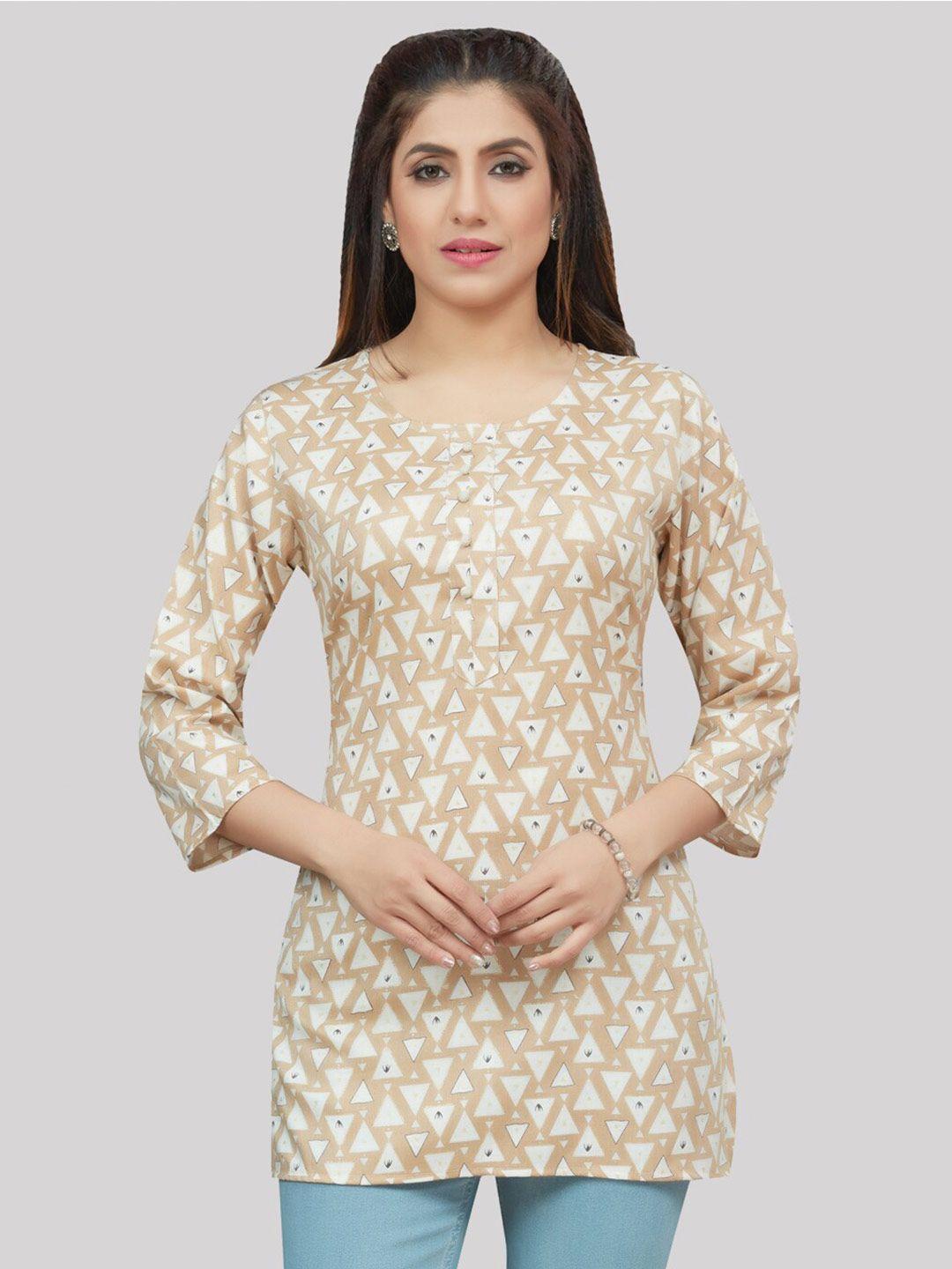 saree swarg geometric printed kurti