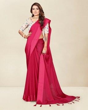 saree with contrast border