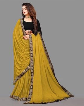 saree with contrast border