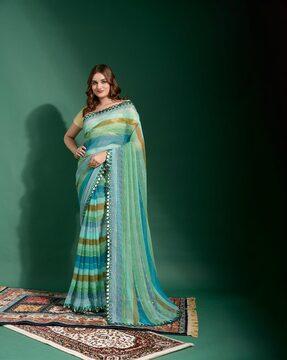 saree with embellished border