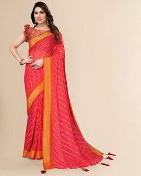 saree with running blouse piece saree