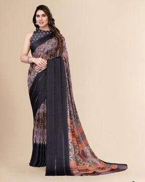 saree with running blouse piece saree