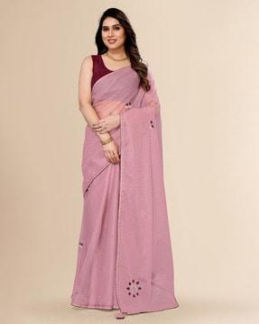saree with running blouse piece saree