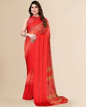 saree with running blouse piece saree