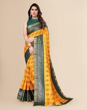 saree with running blouse piece saree