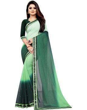 saree with sequined border