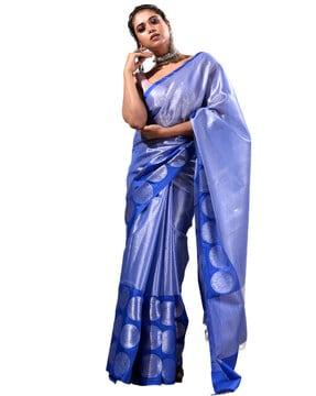 saree with tassels