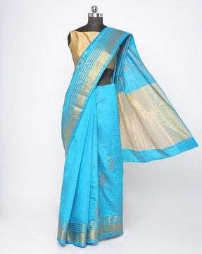 saree with zari border