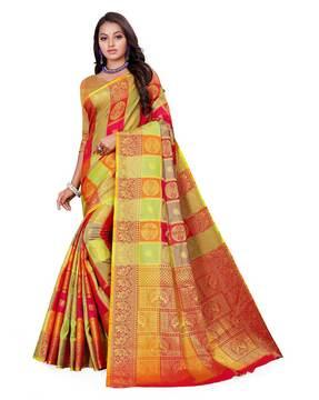 saree with zari border