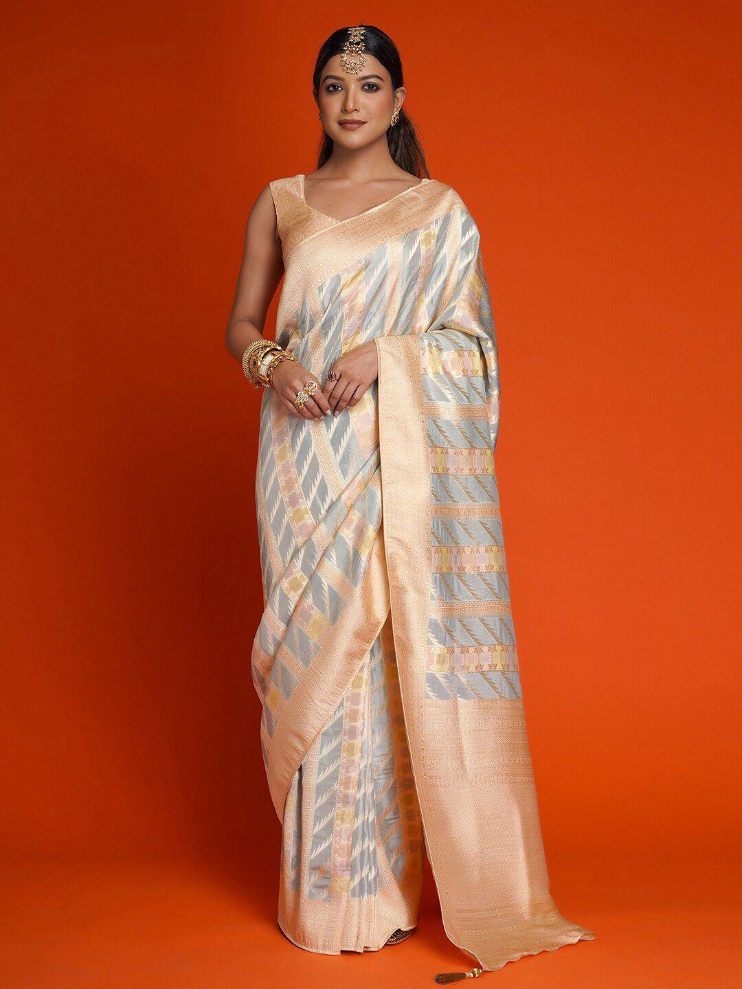 saree.com woven design zari silk blend saree