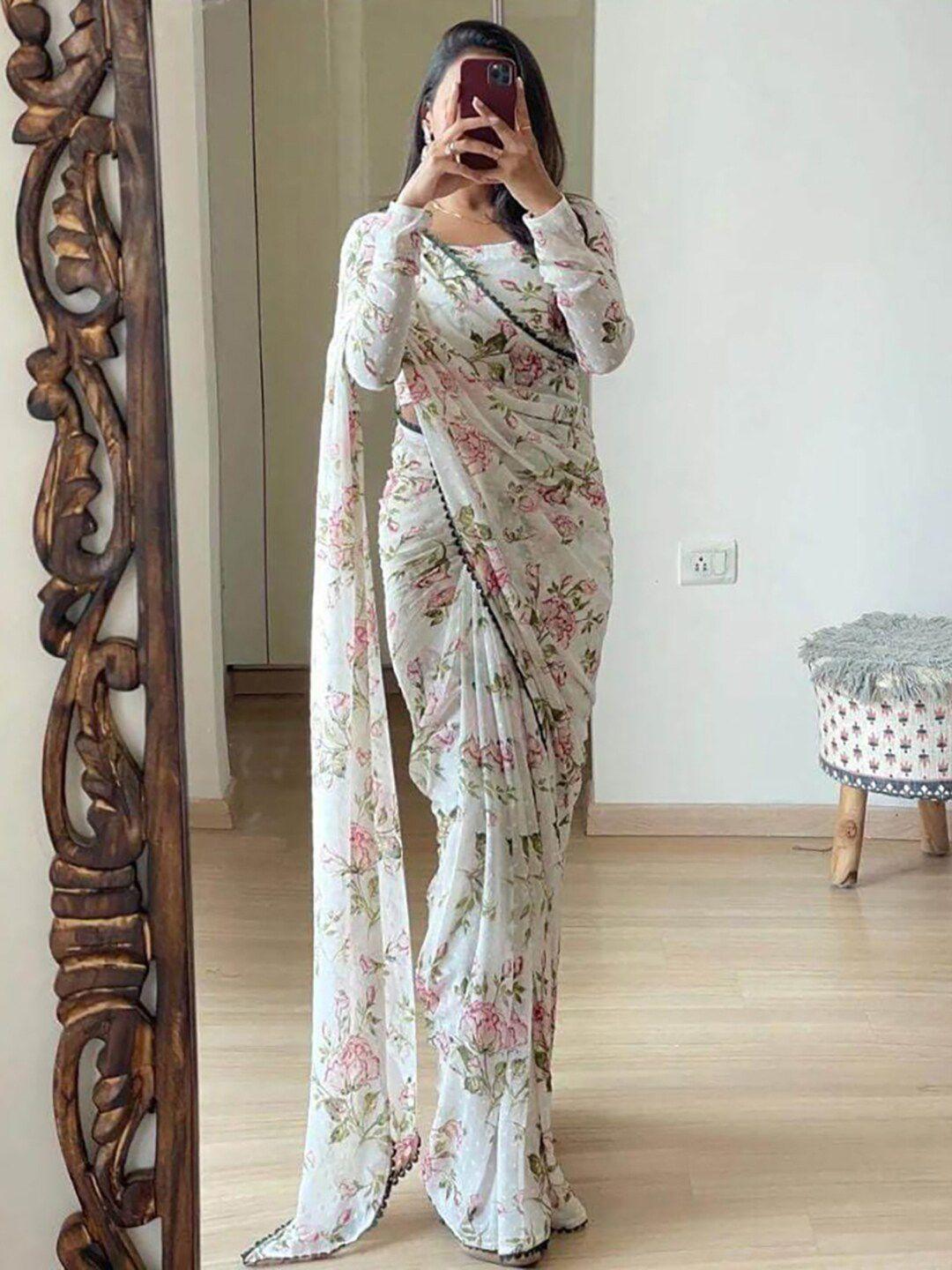 sareewave floral printed saree