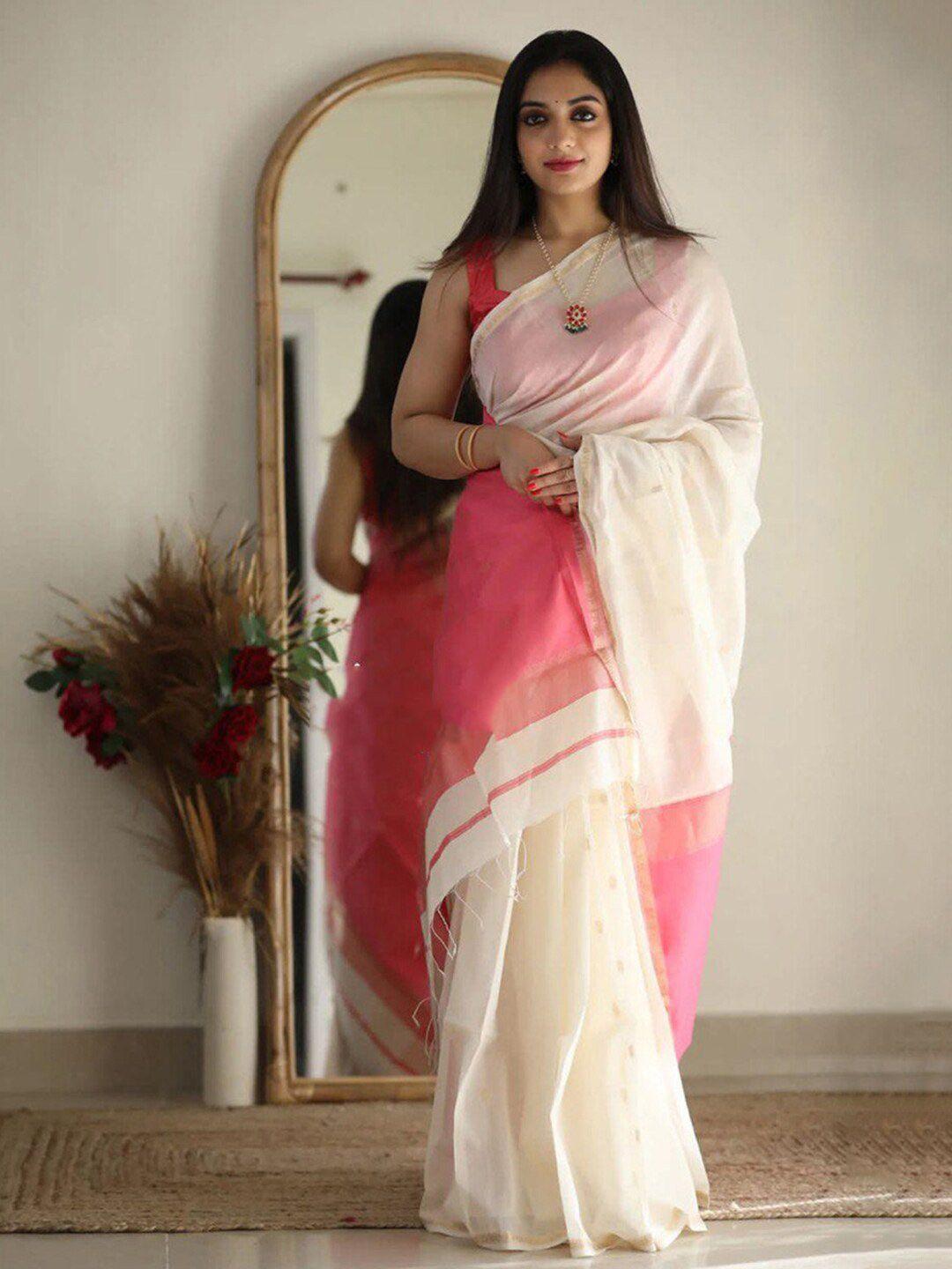 sareewave woven design zari kota saree