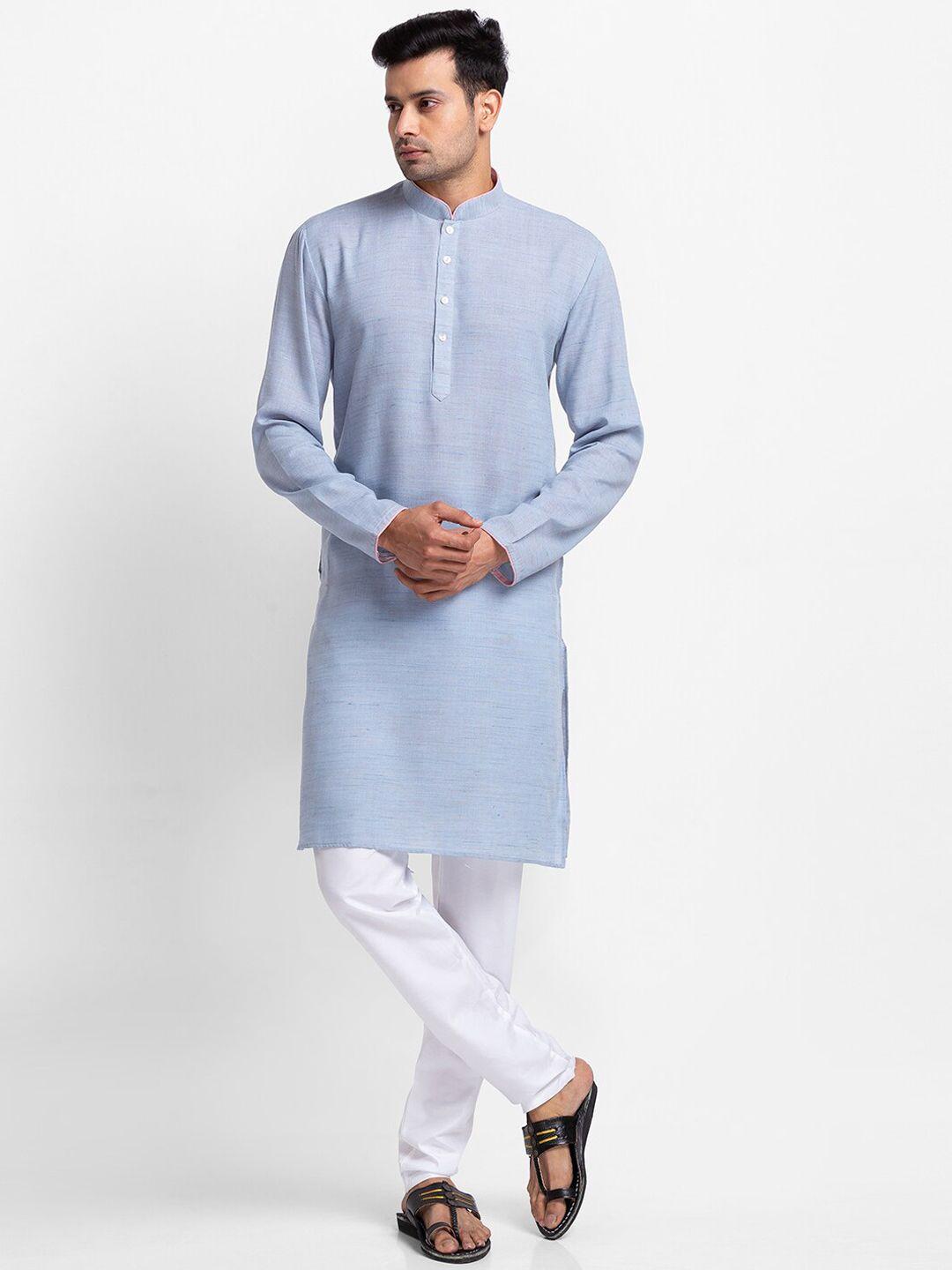 sarvamohan men grey kurta with trouser