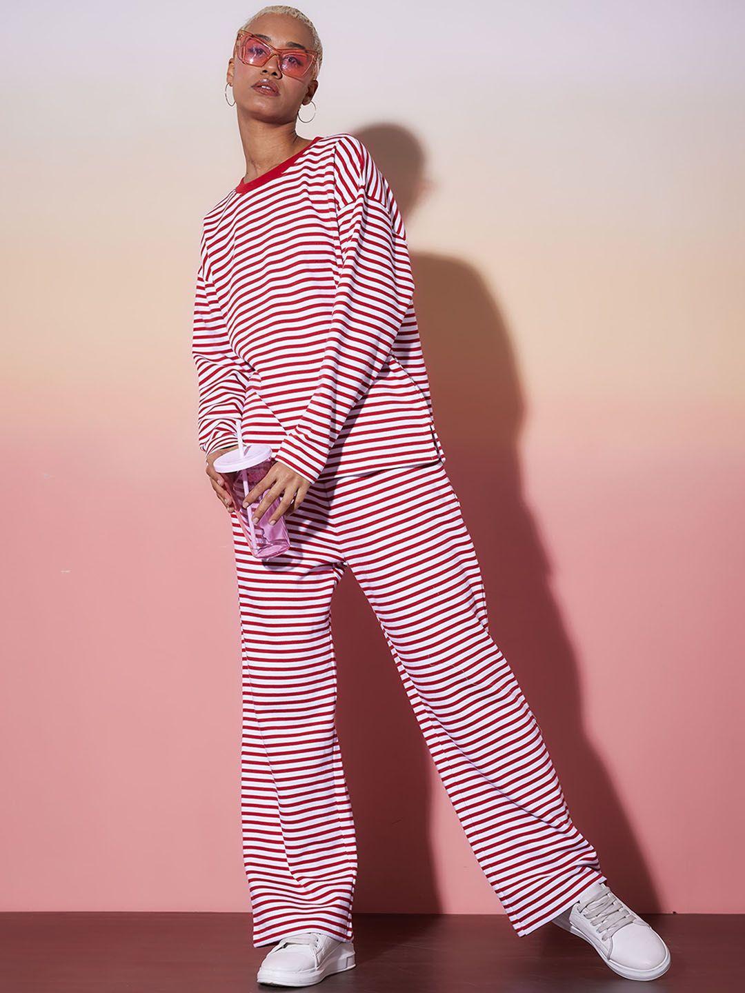 sassafras alt-laze striped t shirt with trousers