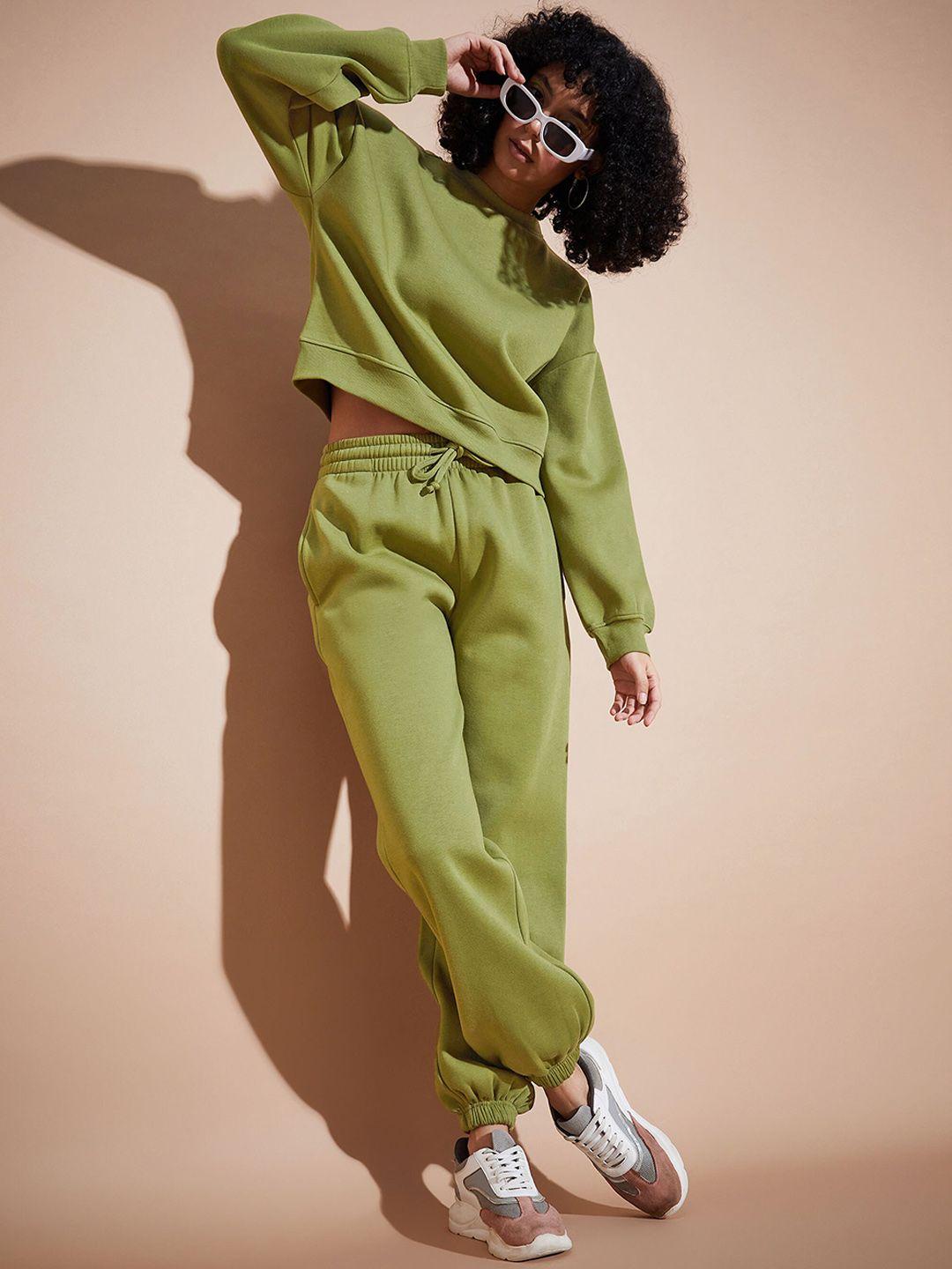 sassafras basics fleece oversized sweatshirt with joggers