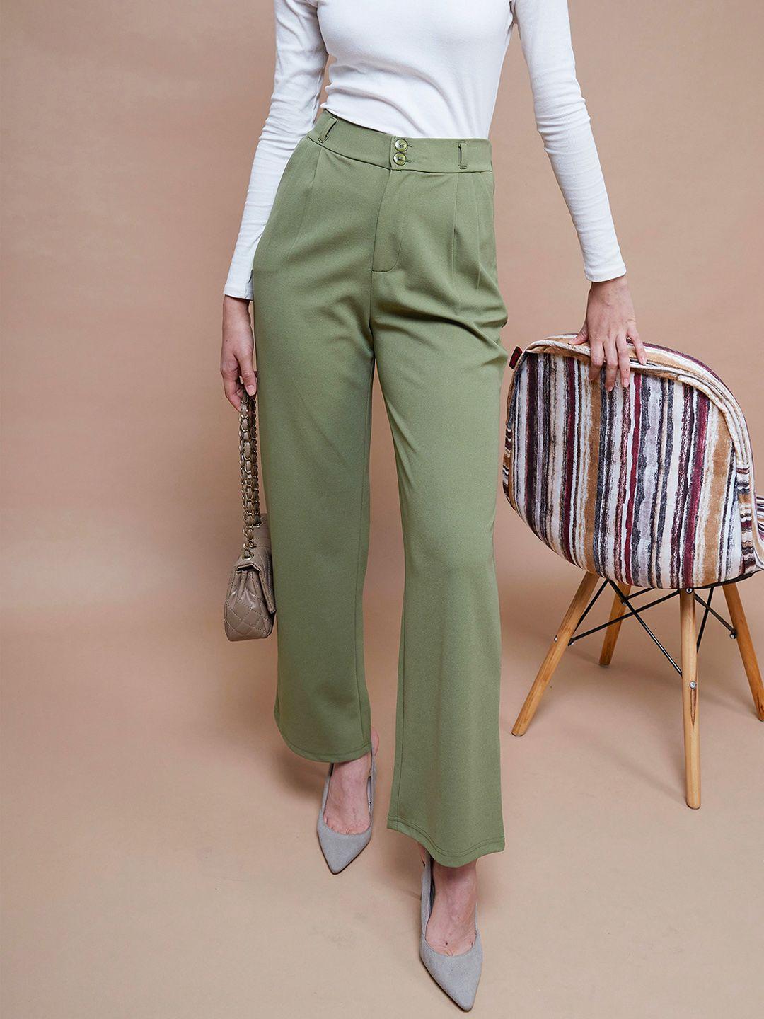 sassafras basics women straight fit parallel trousers