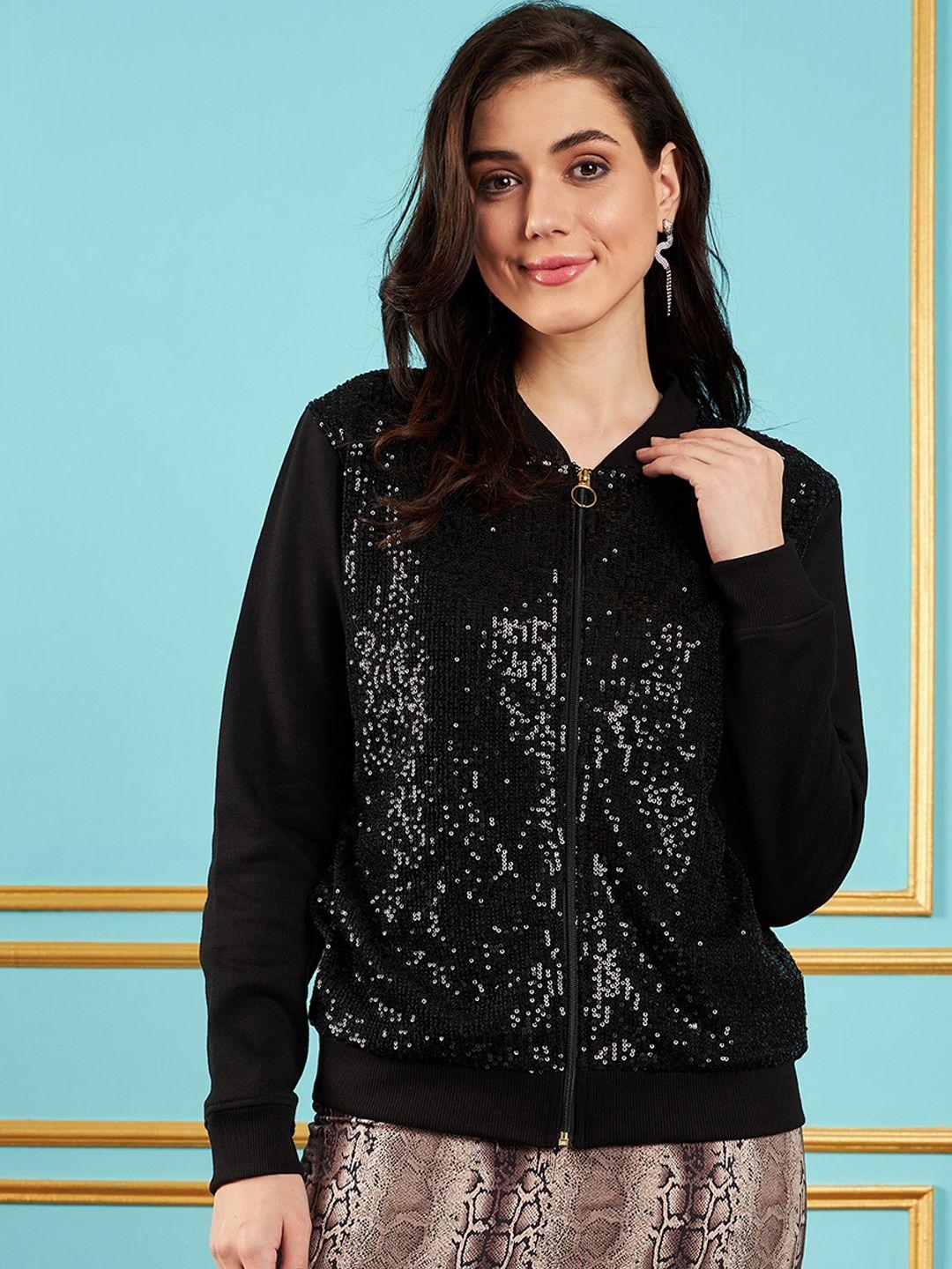 sassafras embellished bomber jacket