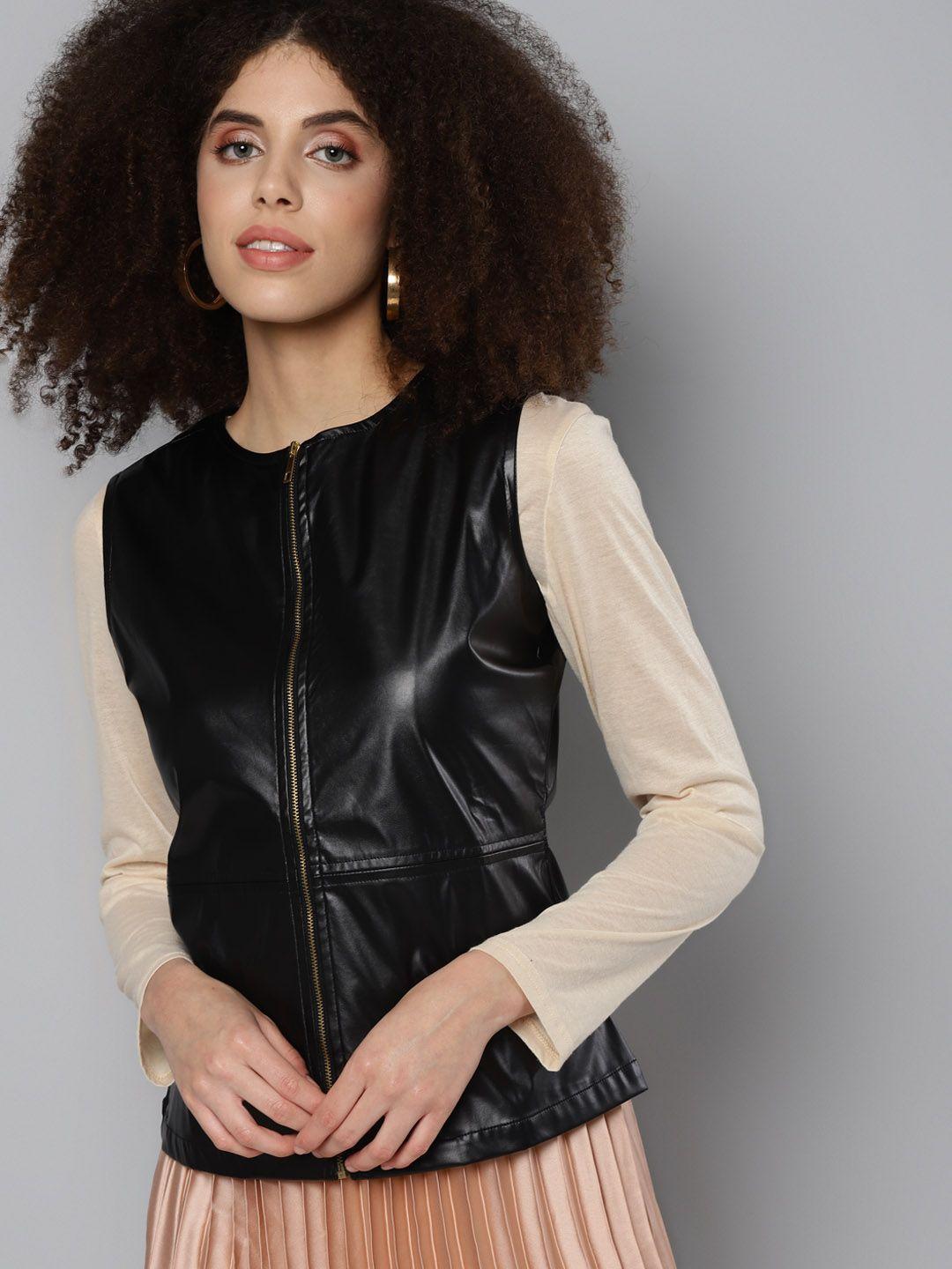 sassafras women black tailored jacket