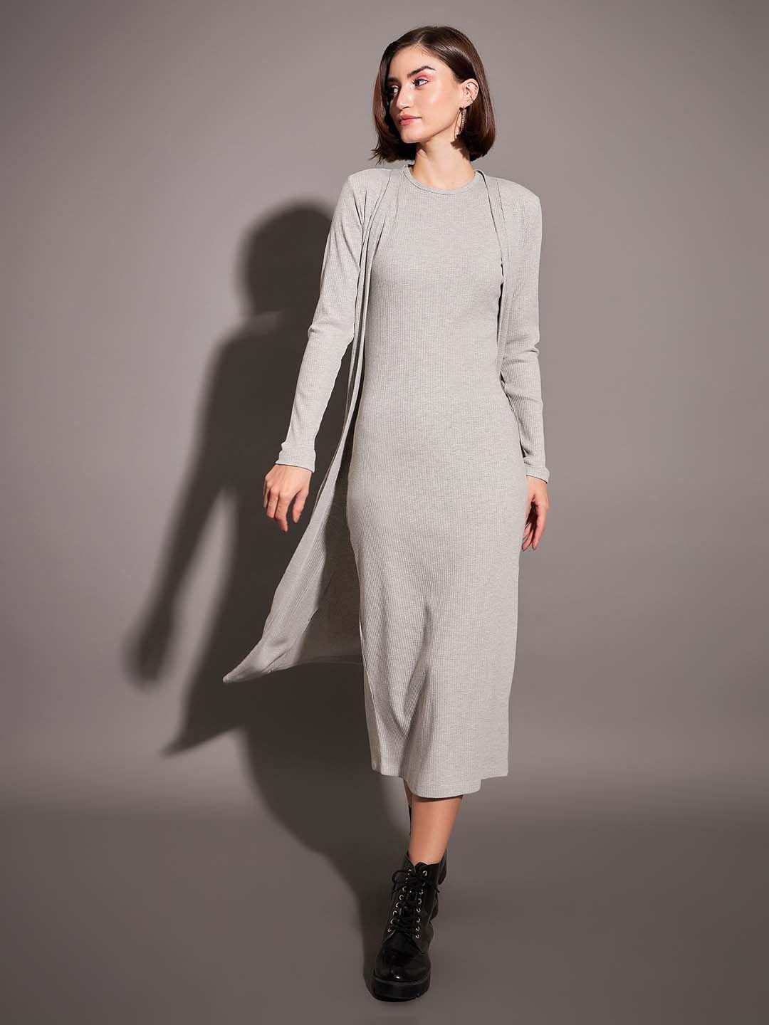 sassafras women grey longline shrug