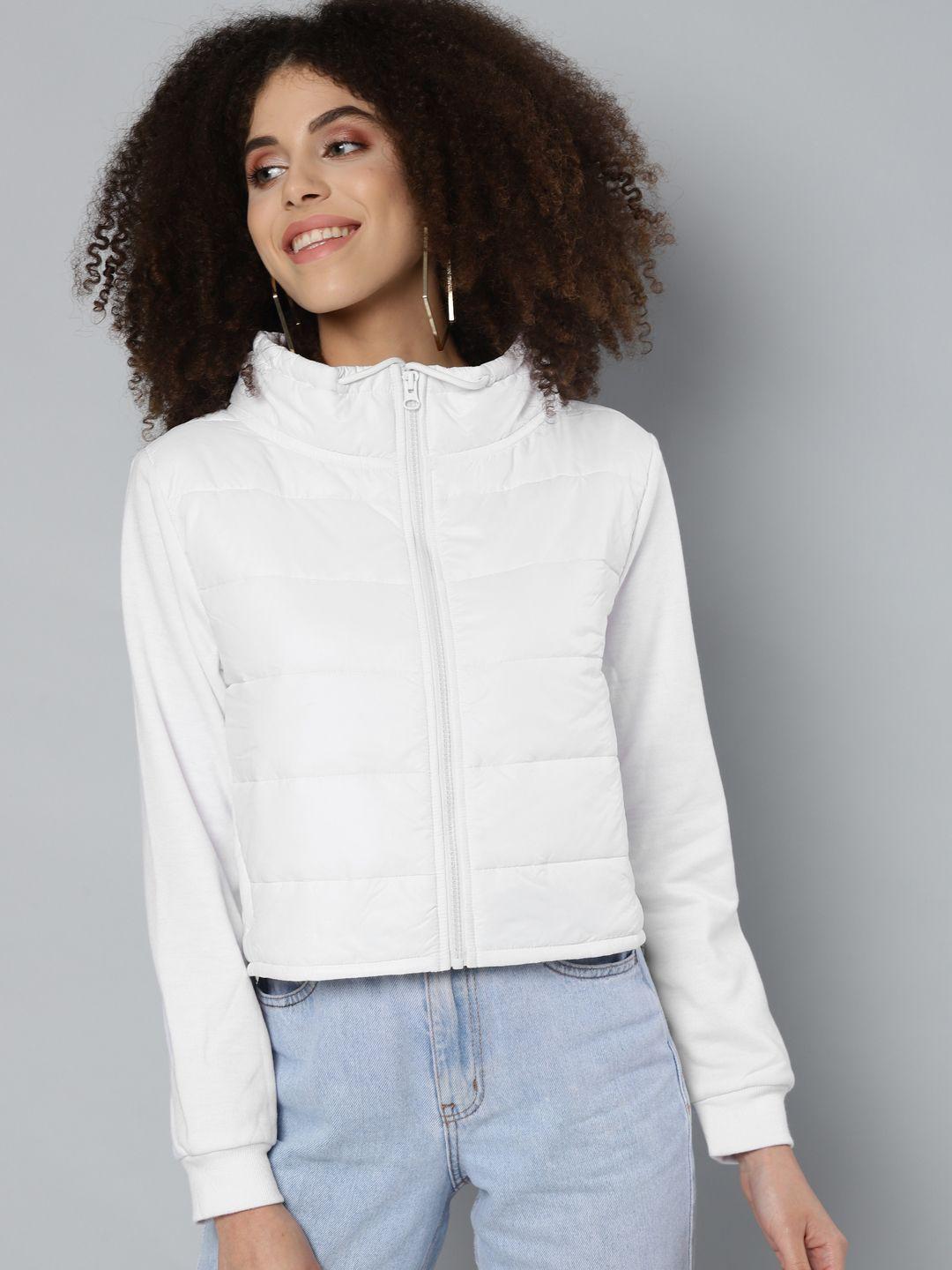 sassafras women white padded jacket