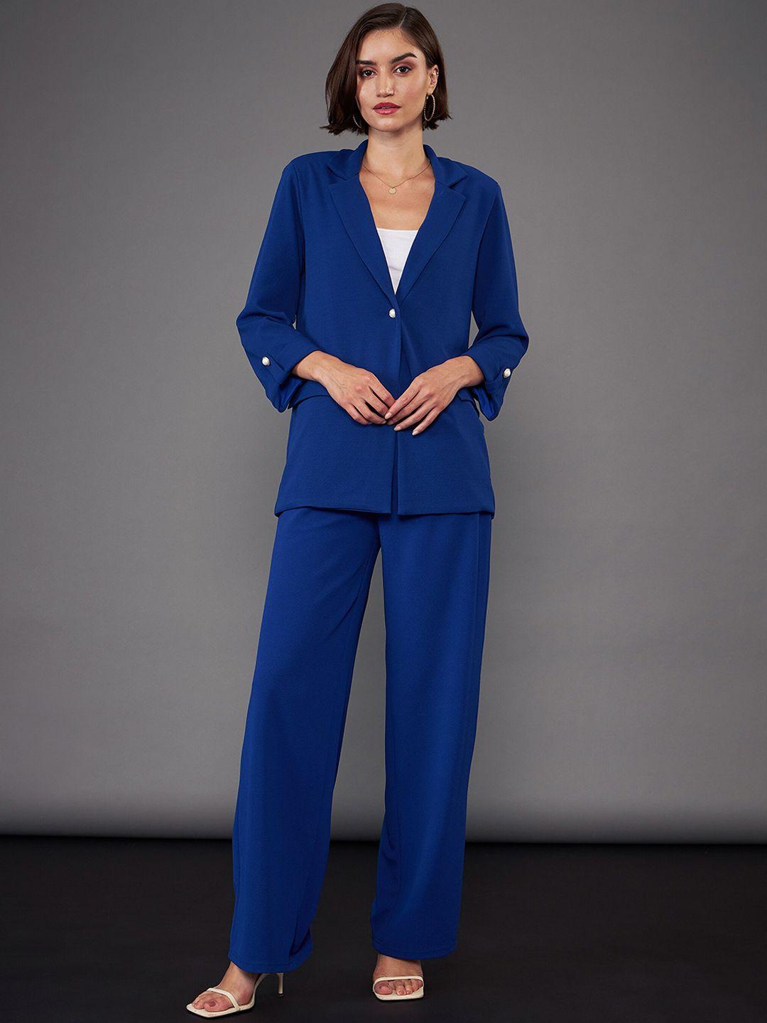 sassafras worklyf front button blazer with trousers co-ords