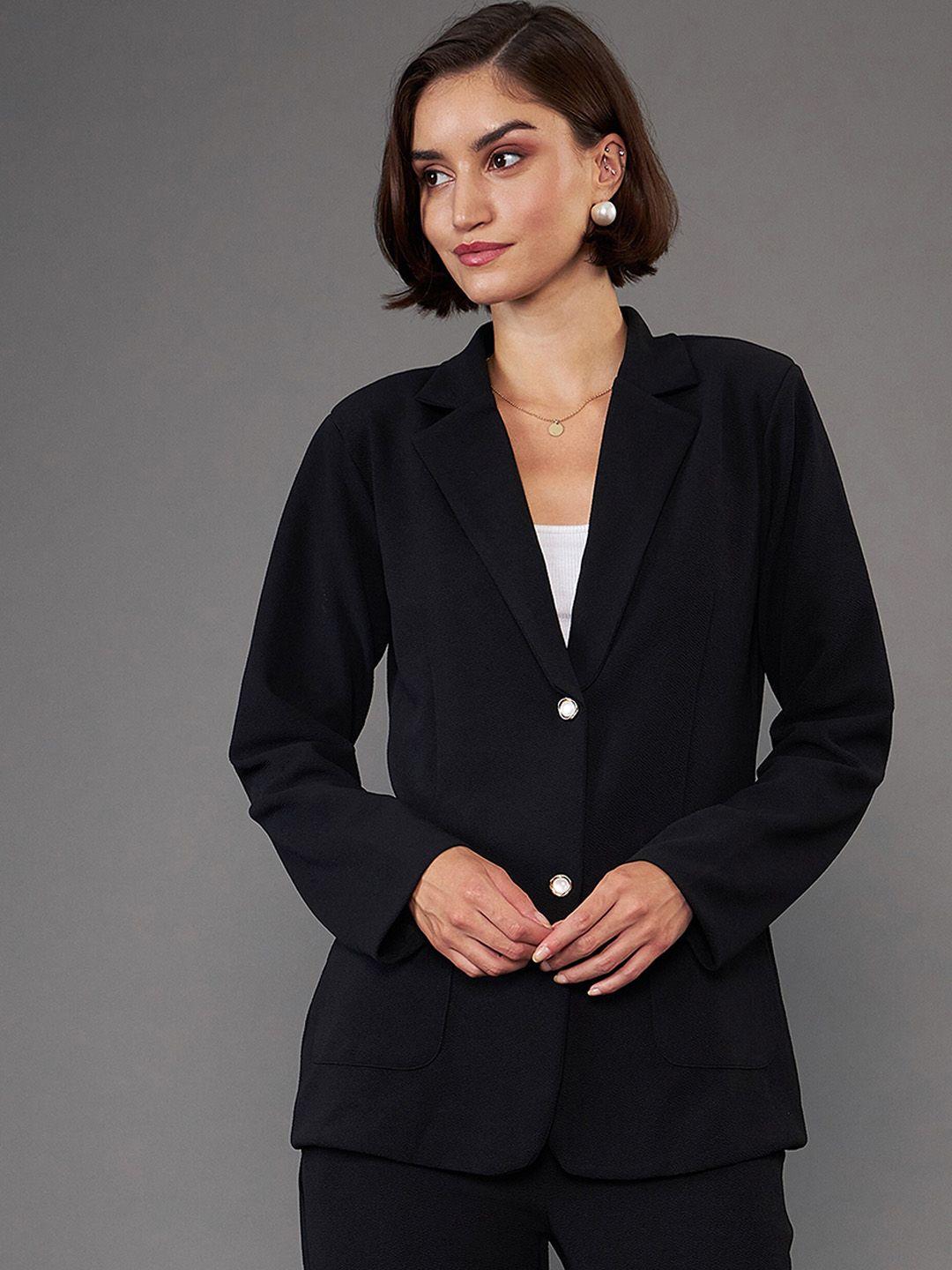 sassafras worklyf single breasted slim fit formal blazer