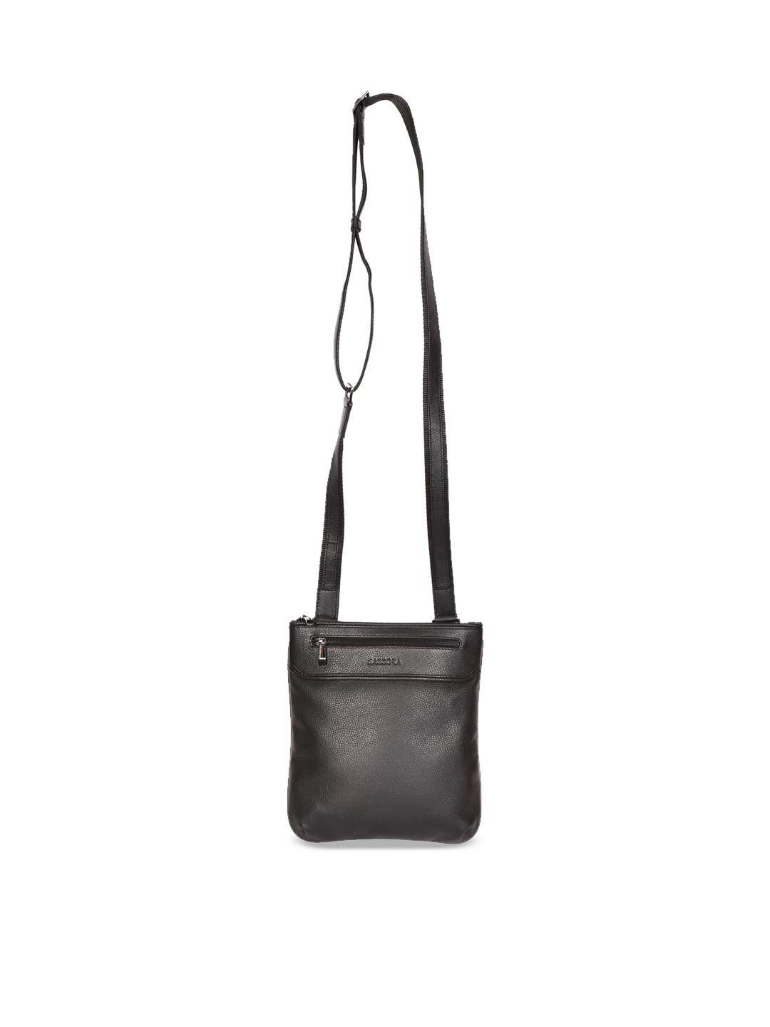 sassora leather structured sling bag