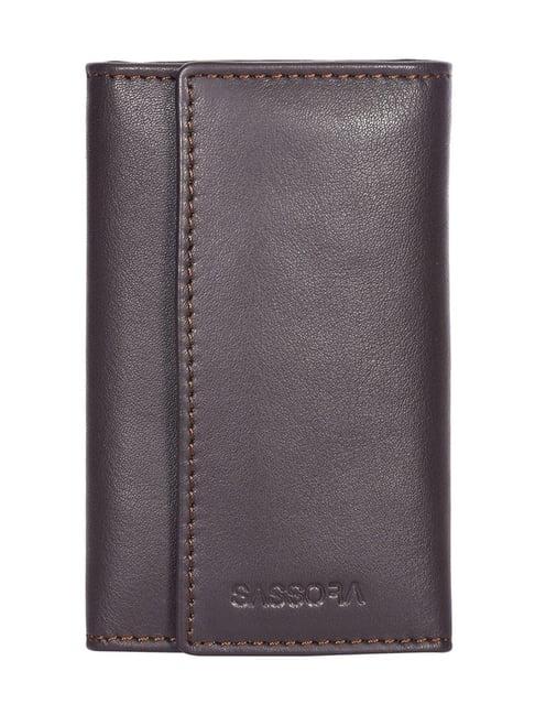 sassora pablo brown small leather key case