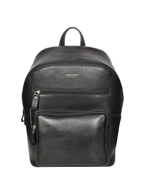 sassora 25 ltrs black large laptop backpack