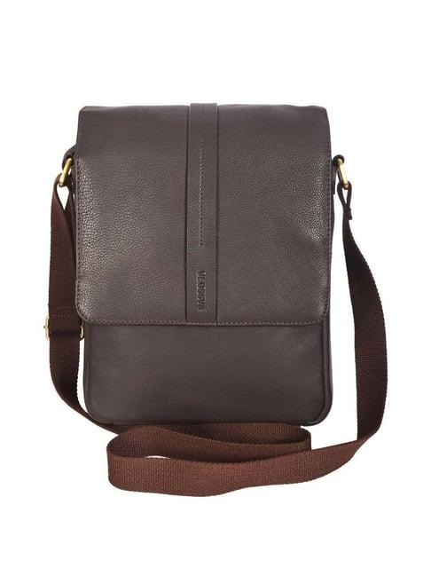 sassora brown solid large cross body bag