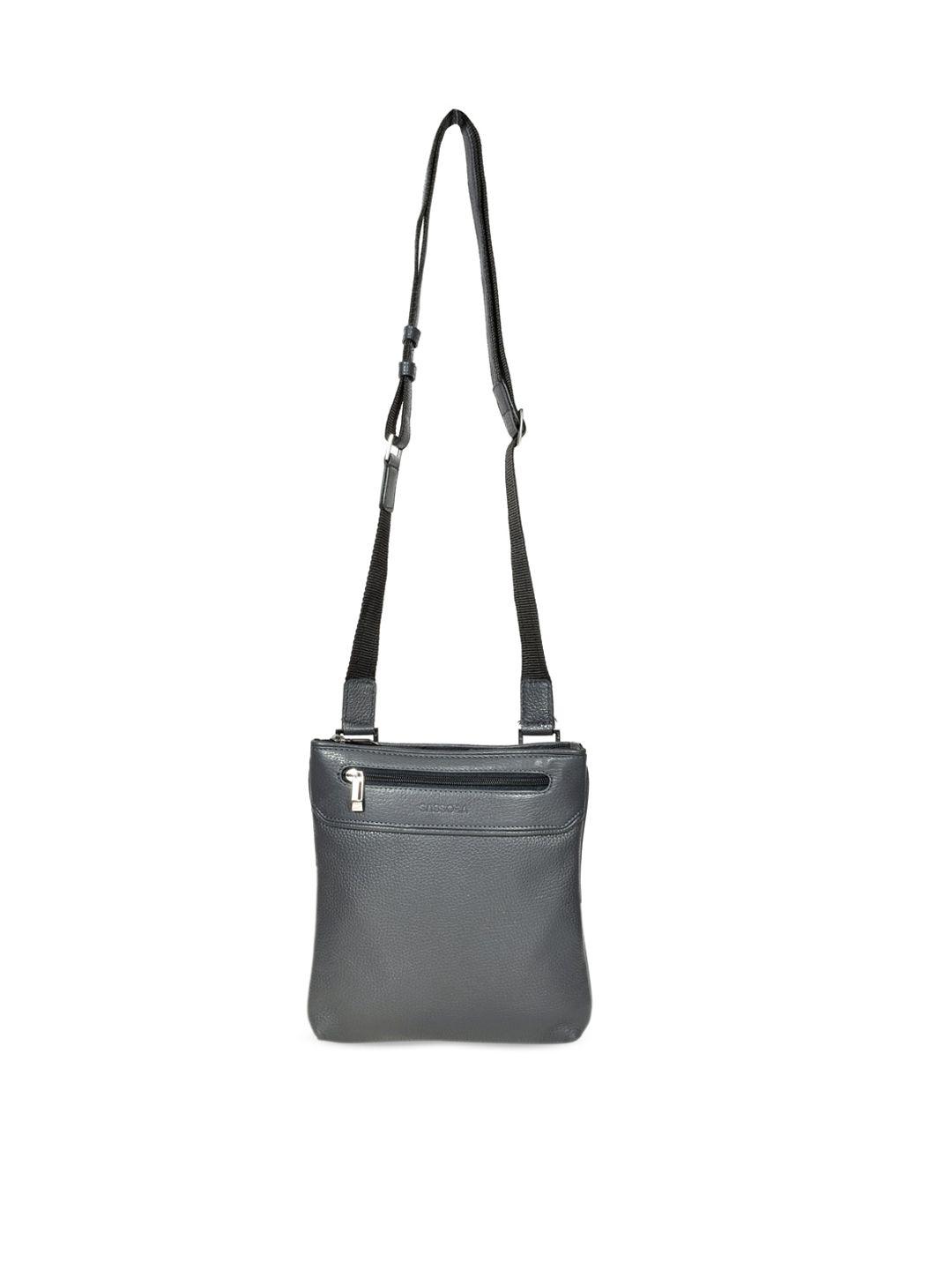 sassora leather structured sling bag