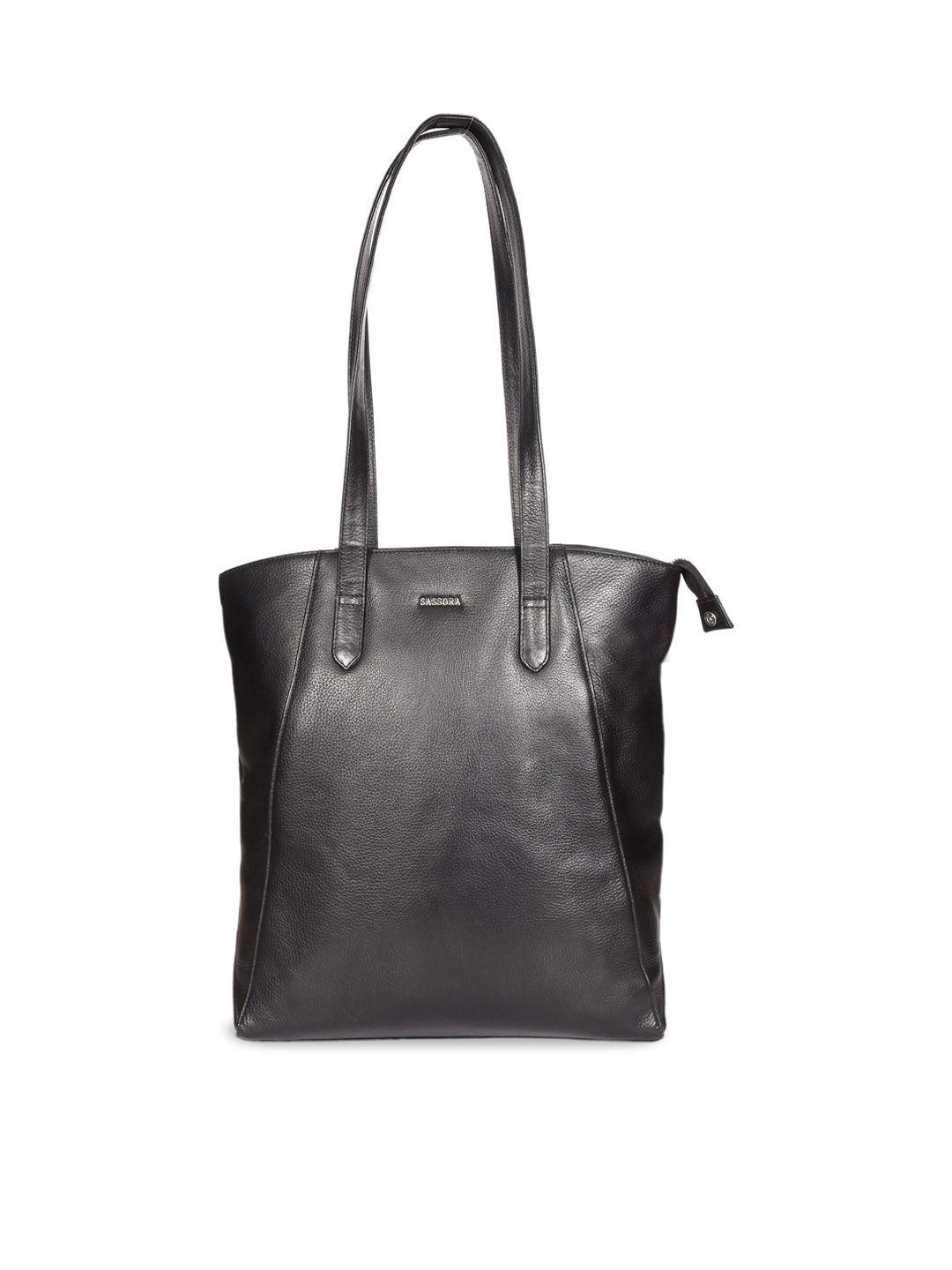 sassora leather swagger tote bag