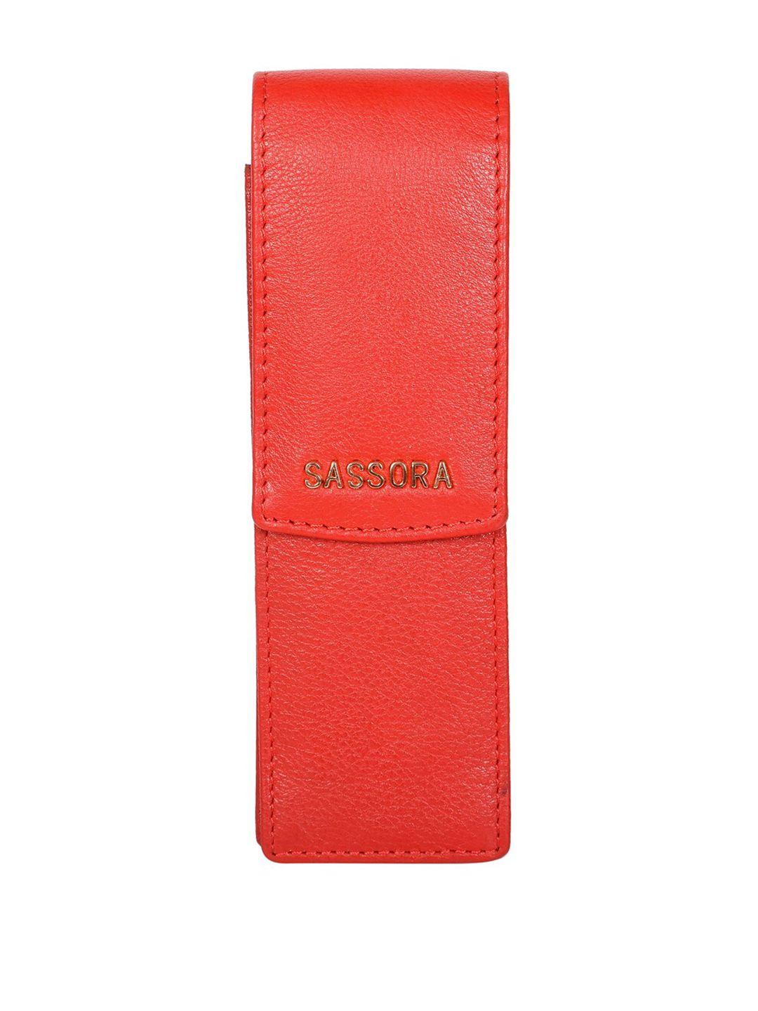 sassora printed leather pencase