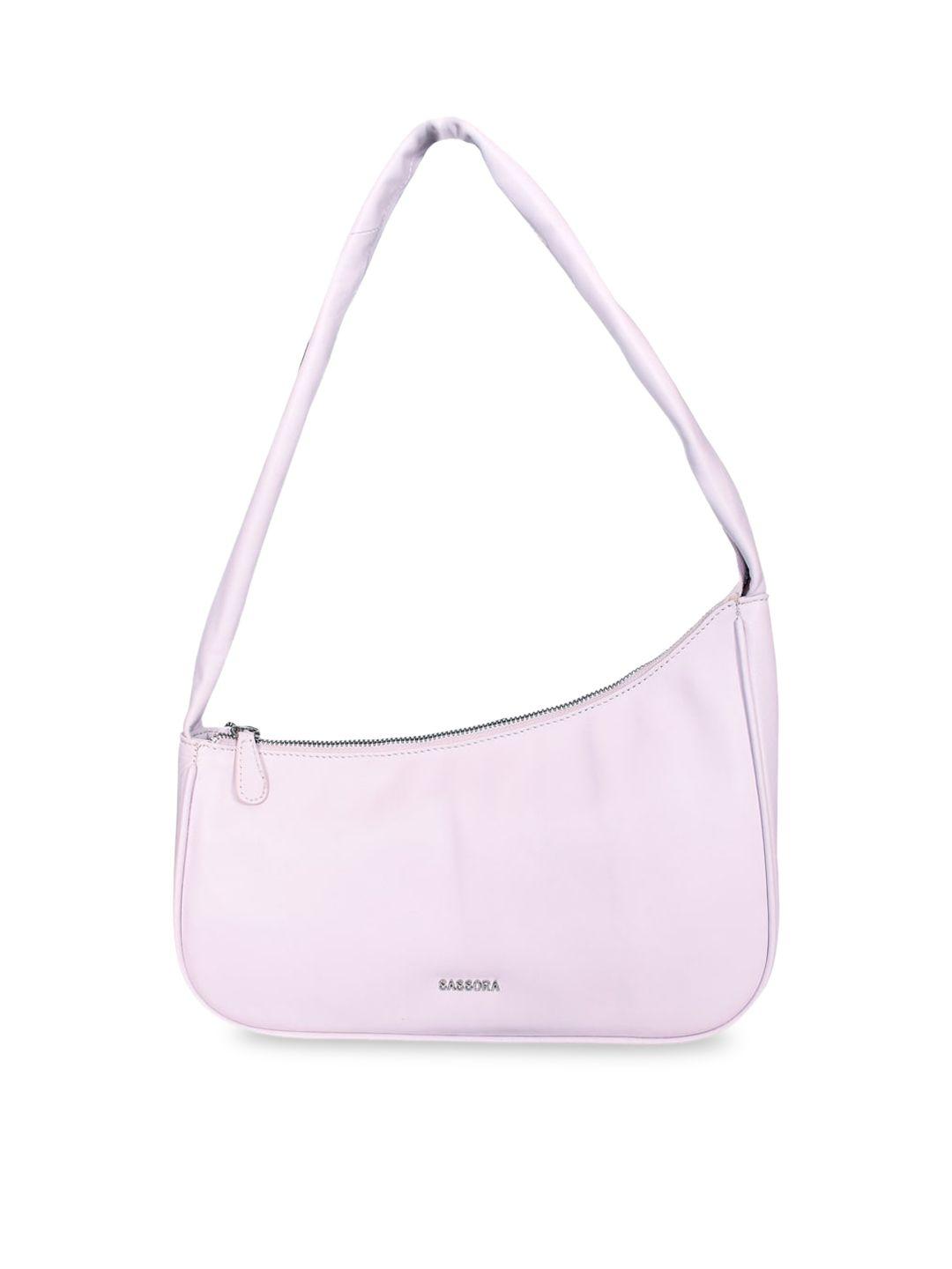 sassora purple leather oversized bucket hobo bag with tasselled