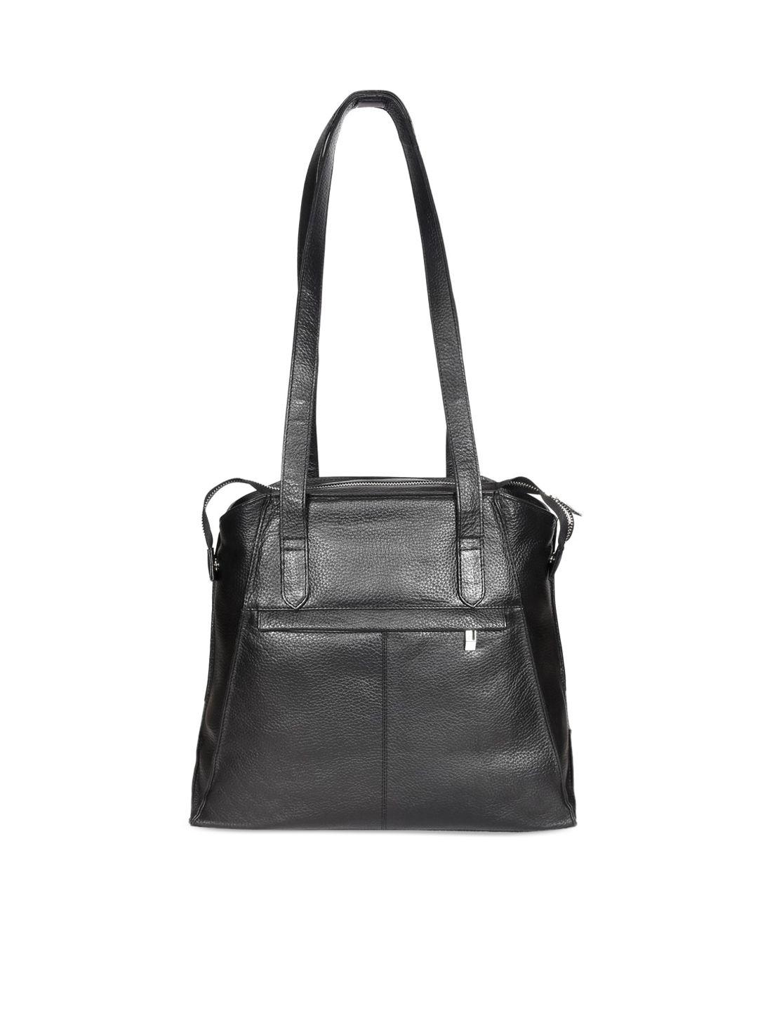 sassora textured leather structured tote bag