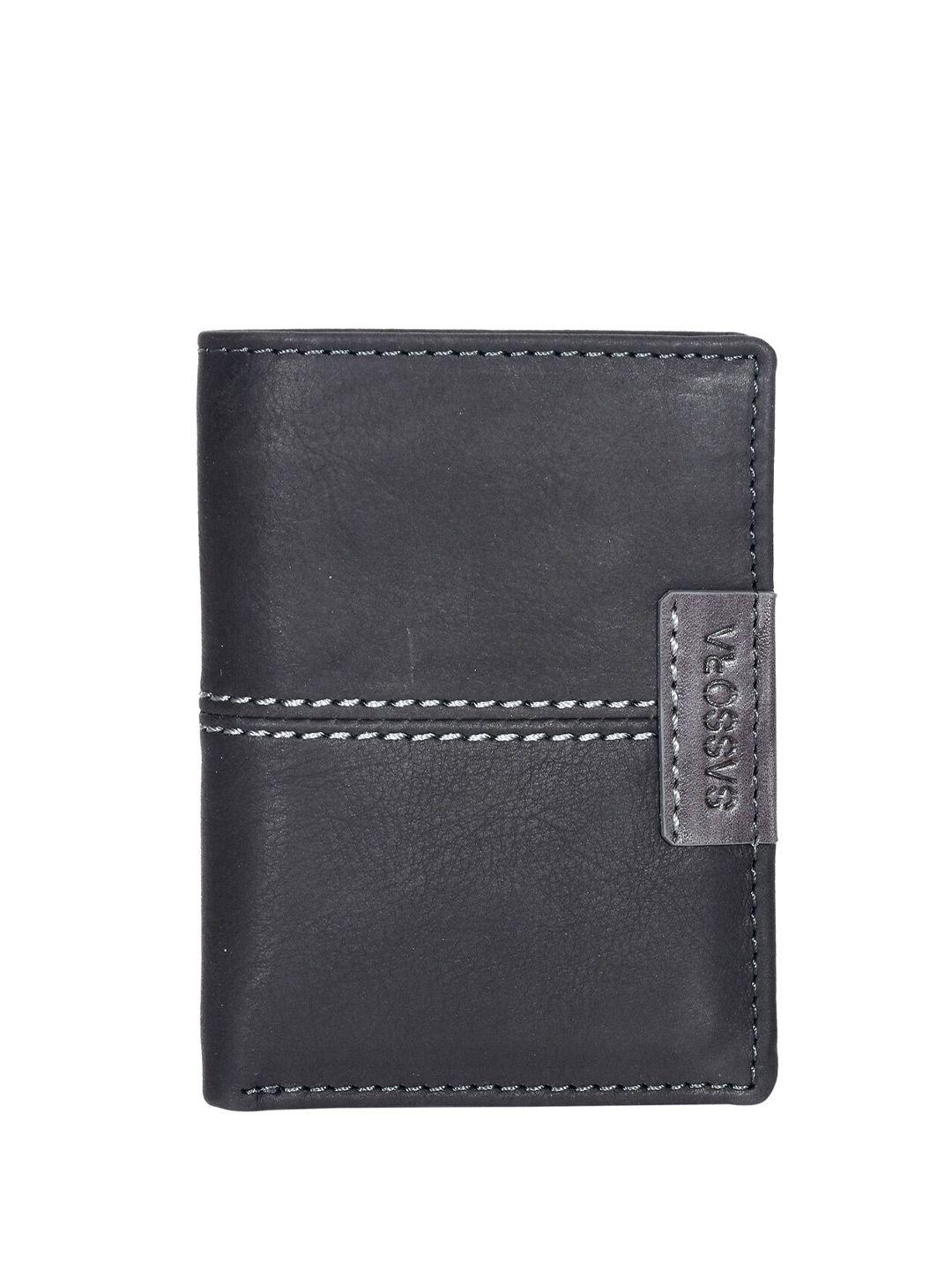 sassora unisex leather rfid protected two fold wallet