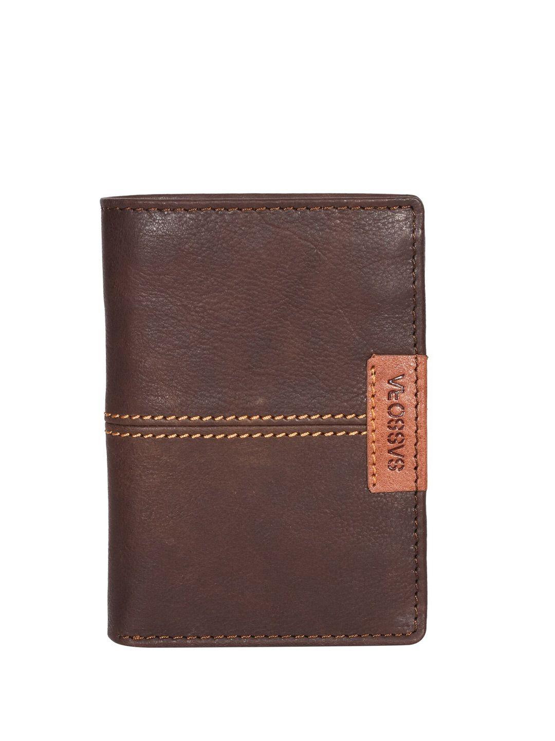 sassora unisex leather rfid protected two fold wallet